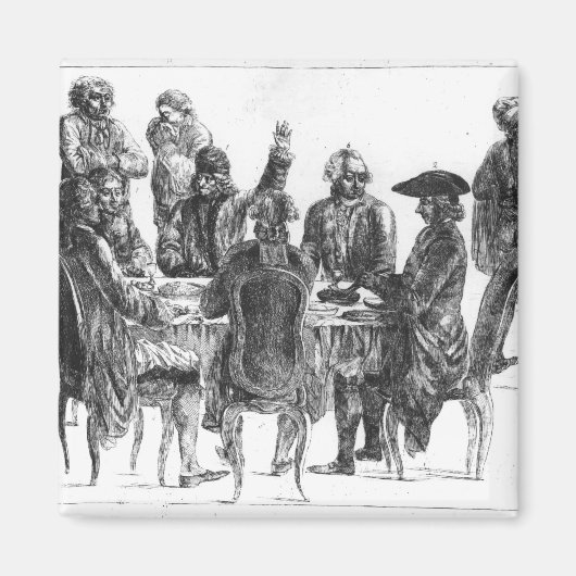 The Philosophers at Supper, c.1750 Magneet (Voorkant)