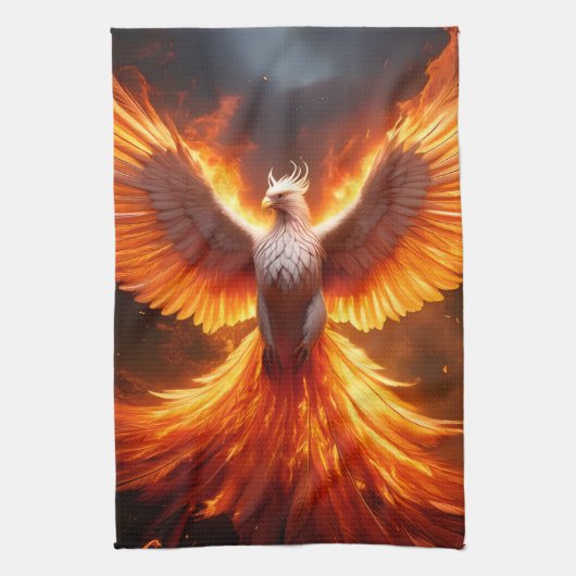 The Phoenix Reborn Theedoek (Verticaal)