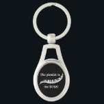 The pianist is  the BOSS Keychain<br><div class="desc">Share your love for piano and let everyone know who's in charge with this keychain! Makes a great gift!</div>