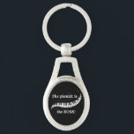 The pianist is  the BOSS Keychain<br><div class="desc">Share your love for piano and let everyone know who's in charge with this keychain! Makes a great gift!</div>