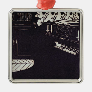 The Piano, 1914 (houtsnip) Metalen Ornament