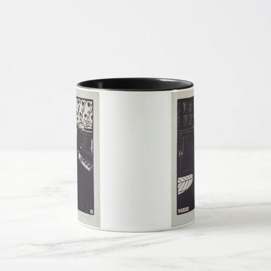 The Piano, 1914 (houtsnip) Mok (Midden)