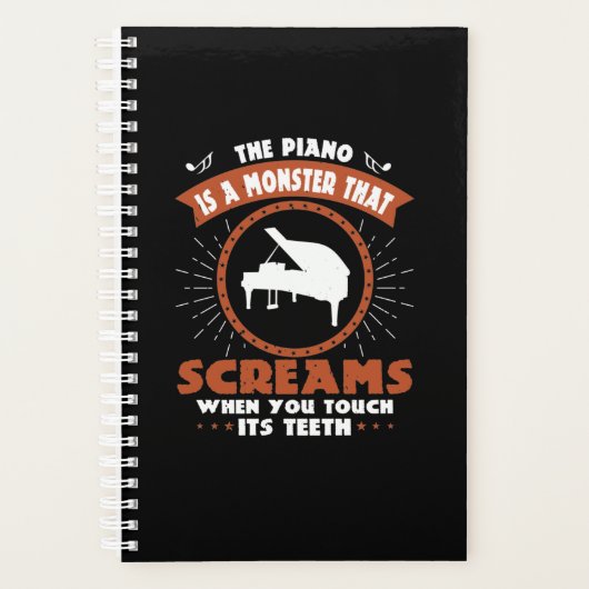 The Piano Is A Monster That Screams Planner (Voorkant)