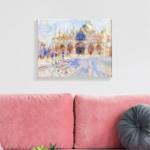 The Piazza San Marco, Venice, 1881 (olie op doek) Canvas Afdruk (Insitu (Woonkamer))