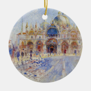 The Piazza San Marco, Venice, 1881 (olie op doek) Keramisch Ornament