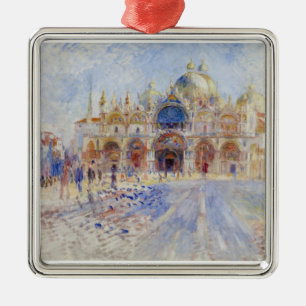 The Piazza San Marco, Venice, 1881 (olie op doek) Metalen Ornament
