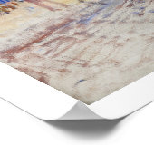 The Piazza San Marco, Venice, 1881 (olie op doek) Poster (Hoek)