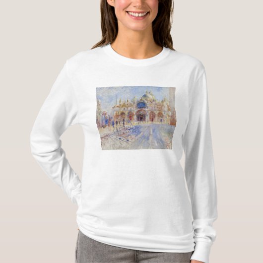 The Piazza San Marco, Venice, 1881 (olie op doek) T-shirt (Voorkant)