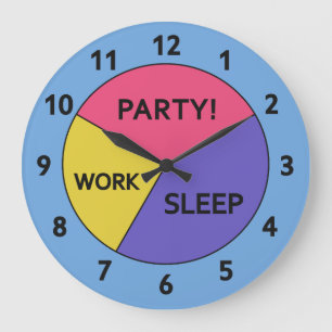 The Pie Chart of Life clock Grote Klok