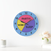 The Pie Chart of Life clock Grote Klok (Huis)