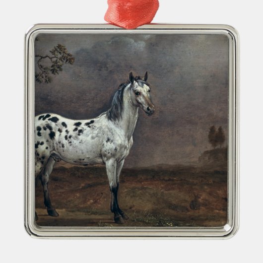 The Piebald Horse, 1653 Metalen Ornament (Voorkant)