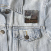 The Piebald Horse, 1653 Vierkante Button 5,1 Cm (In situ)
