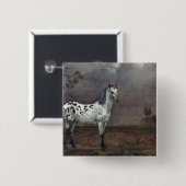 The Piebald Horse, 1653 Vierkante Button 5,1 Cm (Voorkant /achterkant)