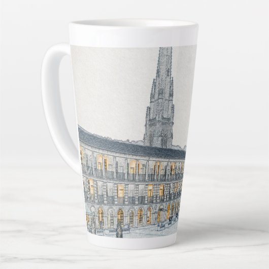 The Piece Hall, Halifax, Architectonische Schets Latte Mok (Linkerhoek)