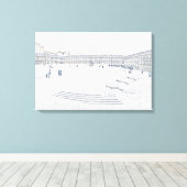 The Piece Hall Halifax – Historisch West Yorkshire Canvas Afdruk (Insitu (Houten vloer))