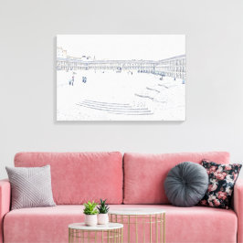 The Piece Hall Halifax – Historisch West Yorkshire Canvas Afdruk