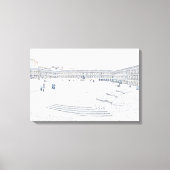 The Piece Hall Halifax – Historisch West Yorkshire Canvas Afdruk (Voorkant)