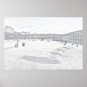 The Piece Hall Halifax – Historisch West Yorkshire Poster