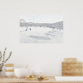 The Piece Hall Halifax – Historisch West Yorkshire Poster (Keuken)