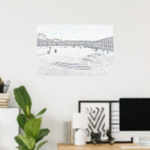 The Piece Hall Halifax – Historisch West Yorkshire Poster (Thuiskantoor)