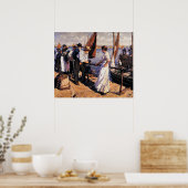 The Pier Head by Stanhope Forbes Poster (Keuken)