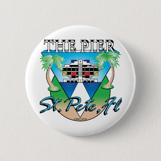 THE PIER RONDE BUTTON 5,7 CM (Voorkant)