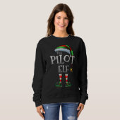 The Pilot Elf Shirt Matching Family Pilot Christma (Voorkant volledig)