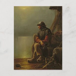 The Pilot Keeps Watch, 1851 Briefkaart