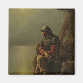 The Pilot Keeps Watch, 1851 Magneet (Voorkant)