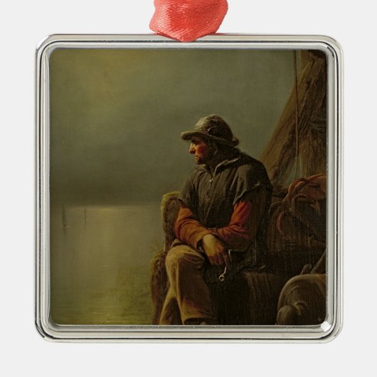 The Pilot Keeps Watch, 1851 Metalen Ornament (Voorkant)