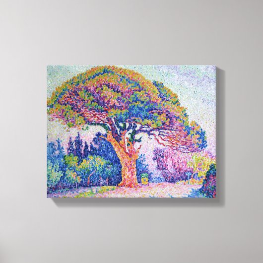 The Pine Tree at St. Tropez, 1909 Canvas Afdruk (Voorkant)