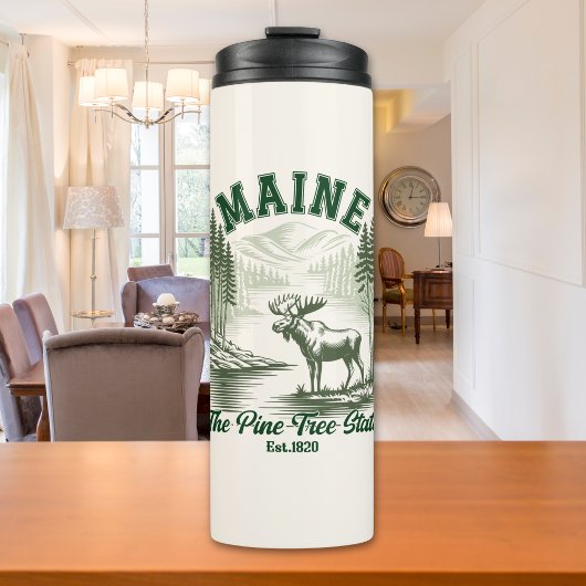 The Pine Tree State Mountain Forest View Thermosbeker