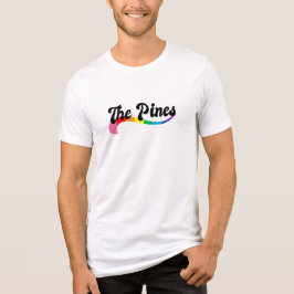 The Pines Fire Island NY regenbooglogo LGBTQ trots Tri-Blend Shirt