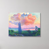 The Pink Cloud, schilderij van Henri E. Cross, Canvas Afdruk (Voorkant)