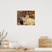 The Pink Dress van John Singer Sargent Poster (Keuken)