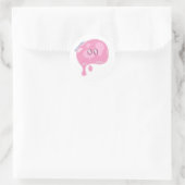 The pink slime ronde sticker (Tas)