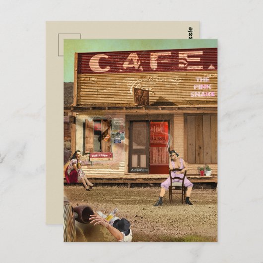 The Pink Snake Briefkaart (Voorkant / Achterkant)