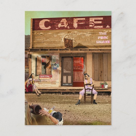 The Pink Snake Briefkaart (Voorkant)