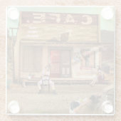 The Pink Snake Glazen Onderzetter (Achterkant)