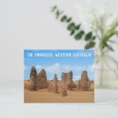 The Pinnacles West-Australisch landschap Briefkaart (Staand voorkant)