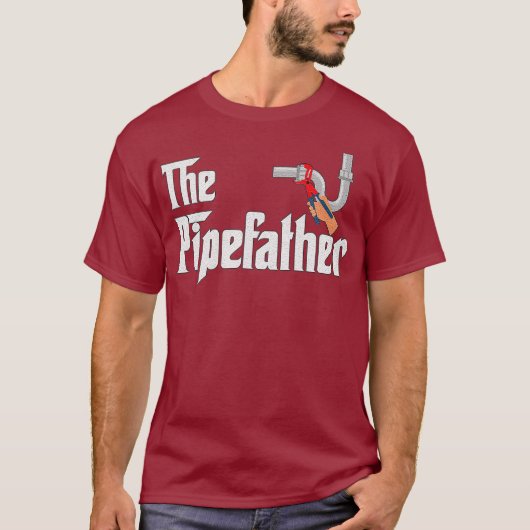 The Pipefather Plumber giften Pipefitter grappig T-shirt (Voorkant)