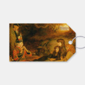 The Piper (door John Everett Millais) Cadeaulabel (Voorkant (Horizontaal))