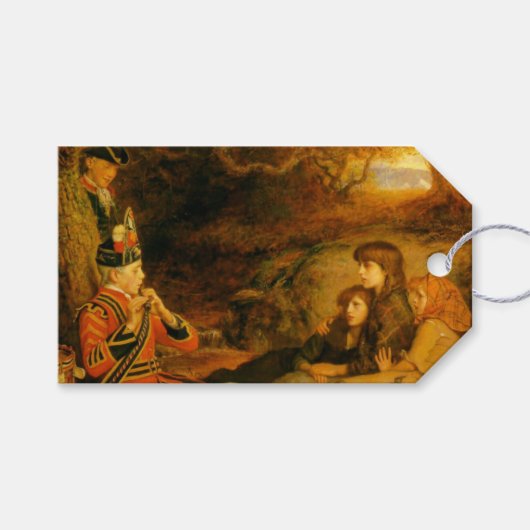 The Piper (door John Everett Millais) Cadeaulabel (Voorkant (Horizontaal))