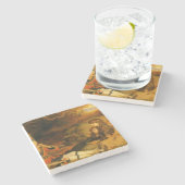 The Piper (door John Everett Millais) Stenen Onderzetter (Zijkant)