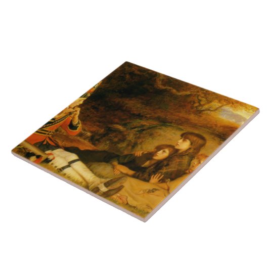 The Piper (door John Everett Millais) Tegeltje (Zijkant)