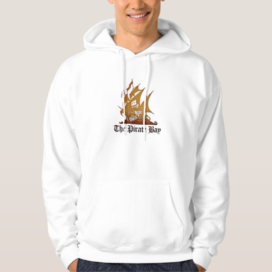 The Pirate Bay Hoodie (wit) (Voorkant)