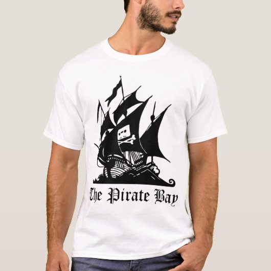 The Pirate Bay T-Shirt White (Voorkant)