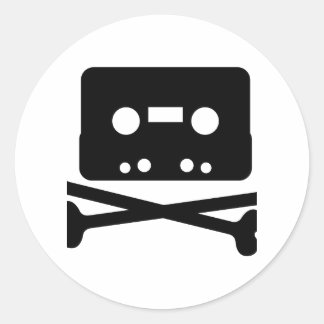 The Pirate Bay Tape Logo Ronde Sticker