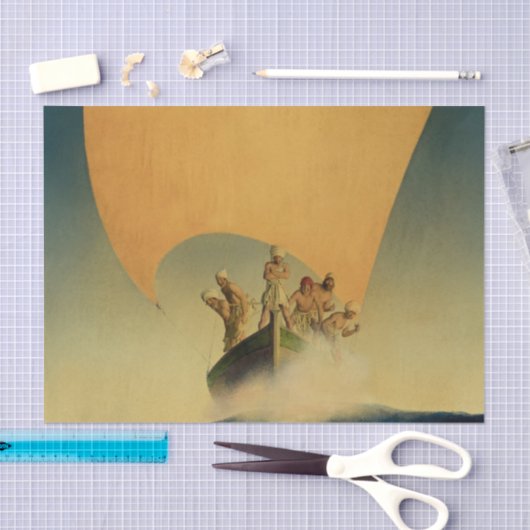 "The Pirate Ship" van Maxfield Parrish Tissuepapier (Craft)