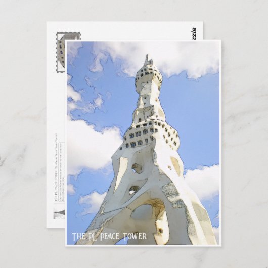 The PL Peace Tower Briefkaart (Voorkant / Achterkant)